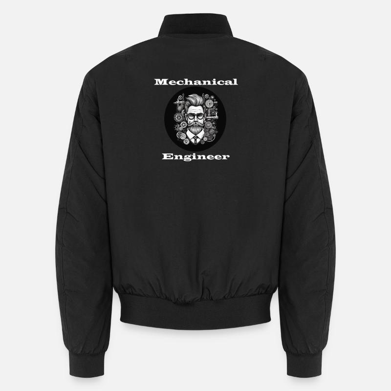 Mechanical Engineer weiß - Unisex Bomberjacke - Schwarz