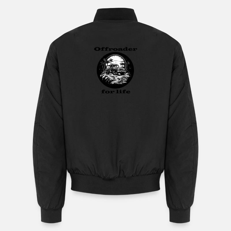 Offroader for life - Unisex Bomber Jacket - black