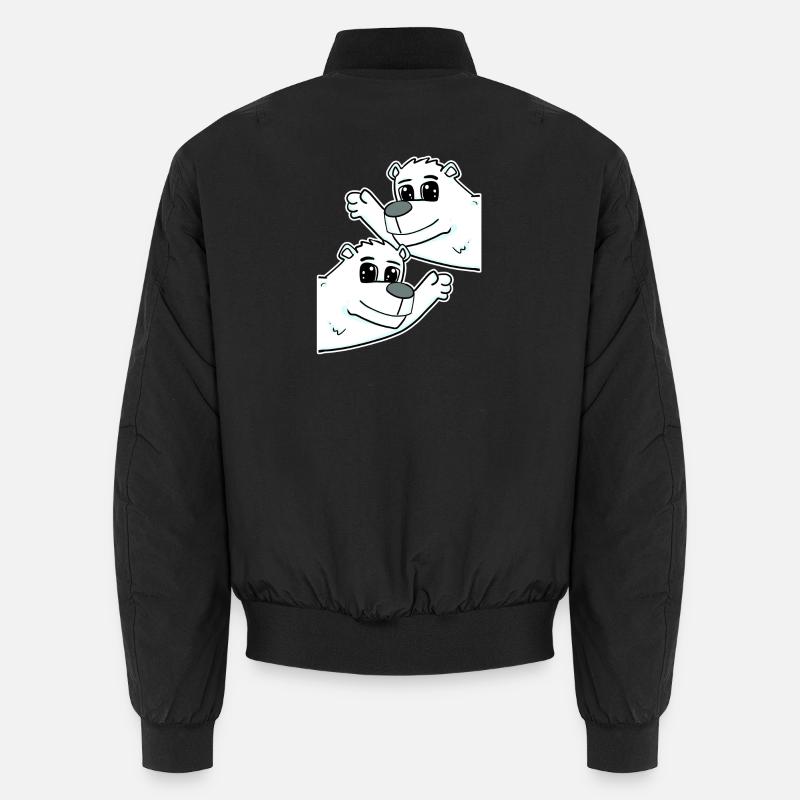 Polar Bear Polar Bear - Unisex Bomber Jacket - black
