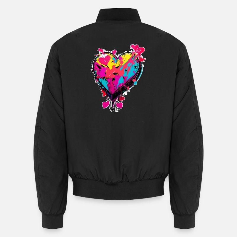 Heart Art Unisex Bomber Jacket