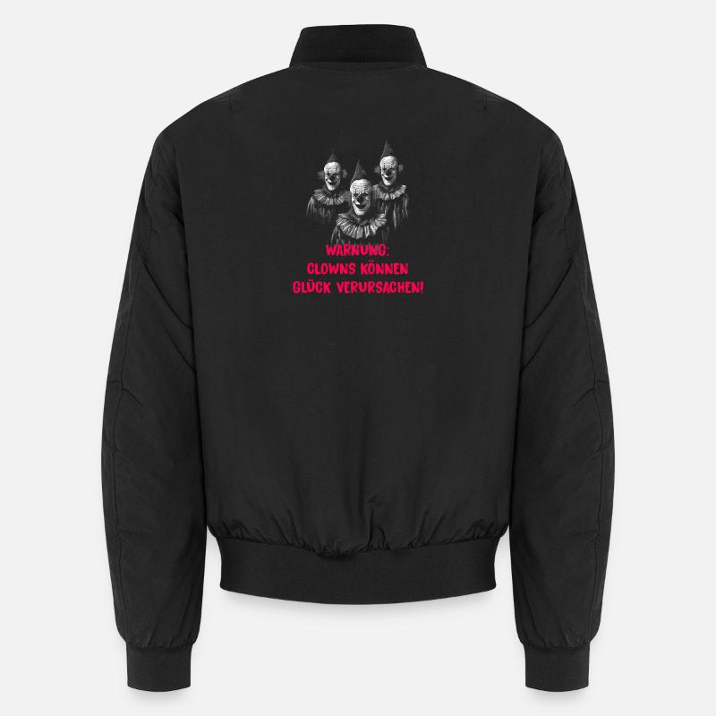 Clown Design Unisex Bomberjacke