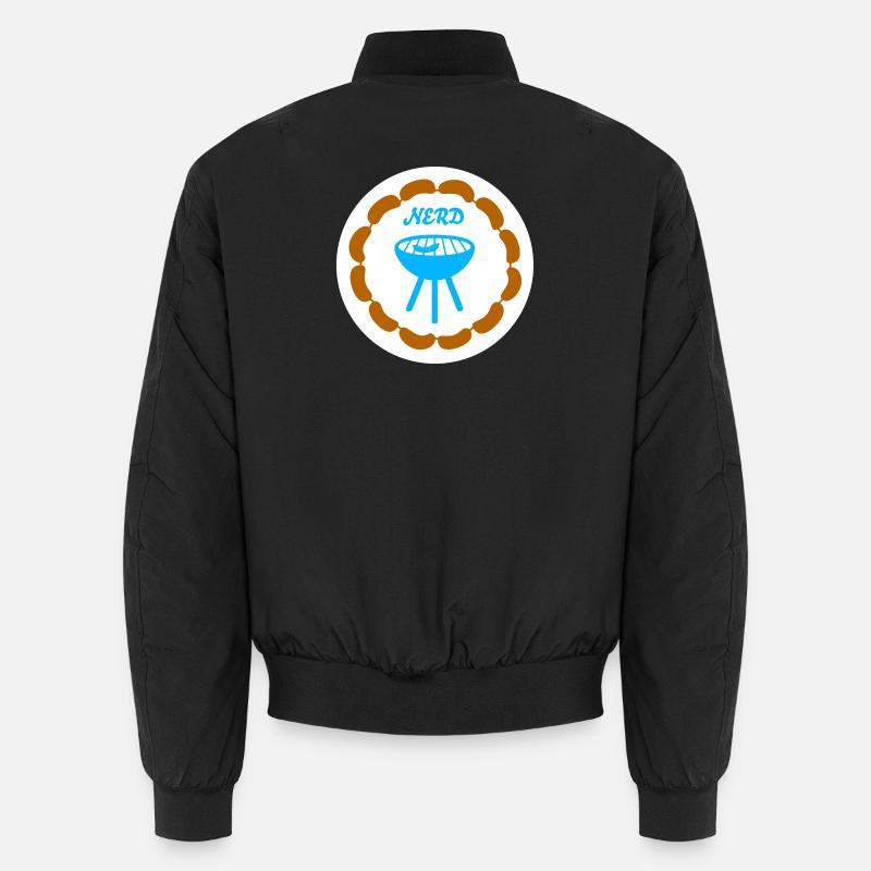 Sausage Chain Grilling Nerd Camping Bratwurst Grill Unisex Bomber Jacket