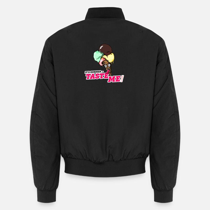 It's Summer – Taste Me! - Unisex Bomber Jacket - black