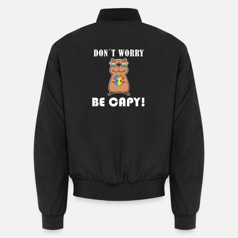 Capybara Wasserschwein Geschenk Unisex Bomberjacke