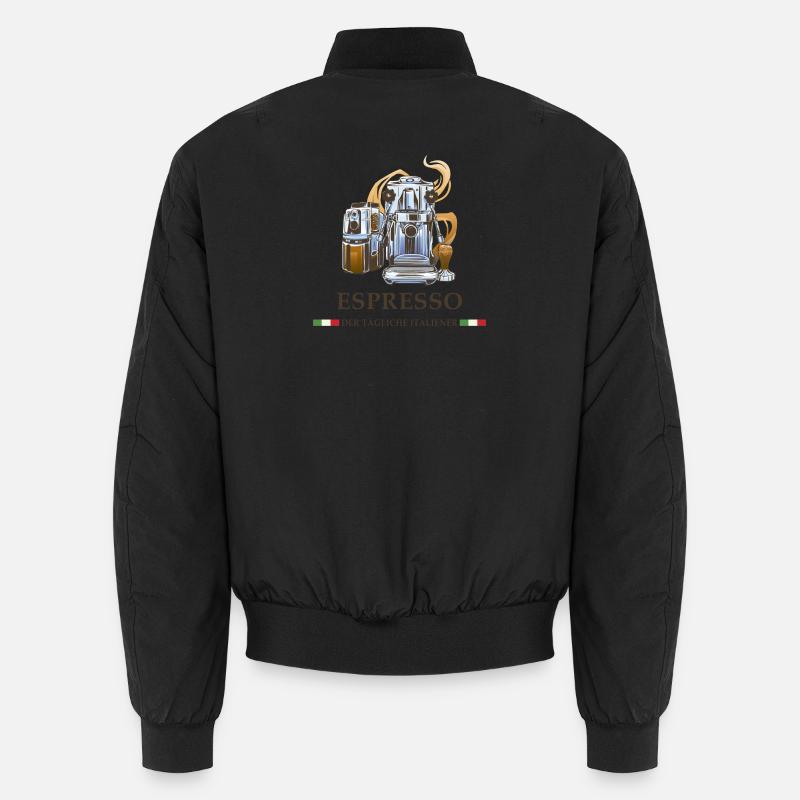 Espresso Italien Design Unisex Bomberjacke