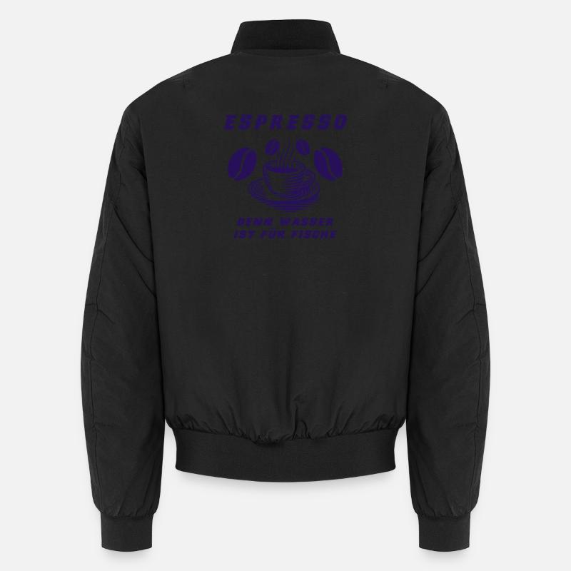 Espresso Design - Unisex Bomberjacke - Schwarz