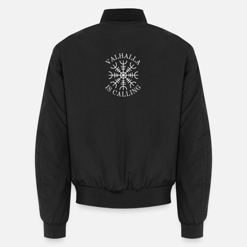 Valhalla Calling Rune Snowflake Unisex Bomber Jacket