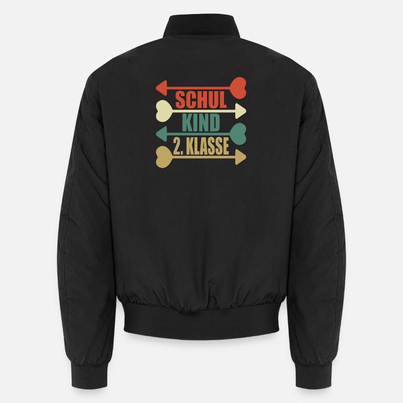 SCHULKIND 2. KLASSE RETRO GRUNDSCHULE Unisex Bomberjacke