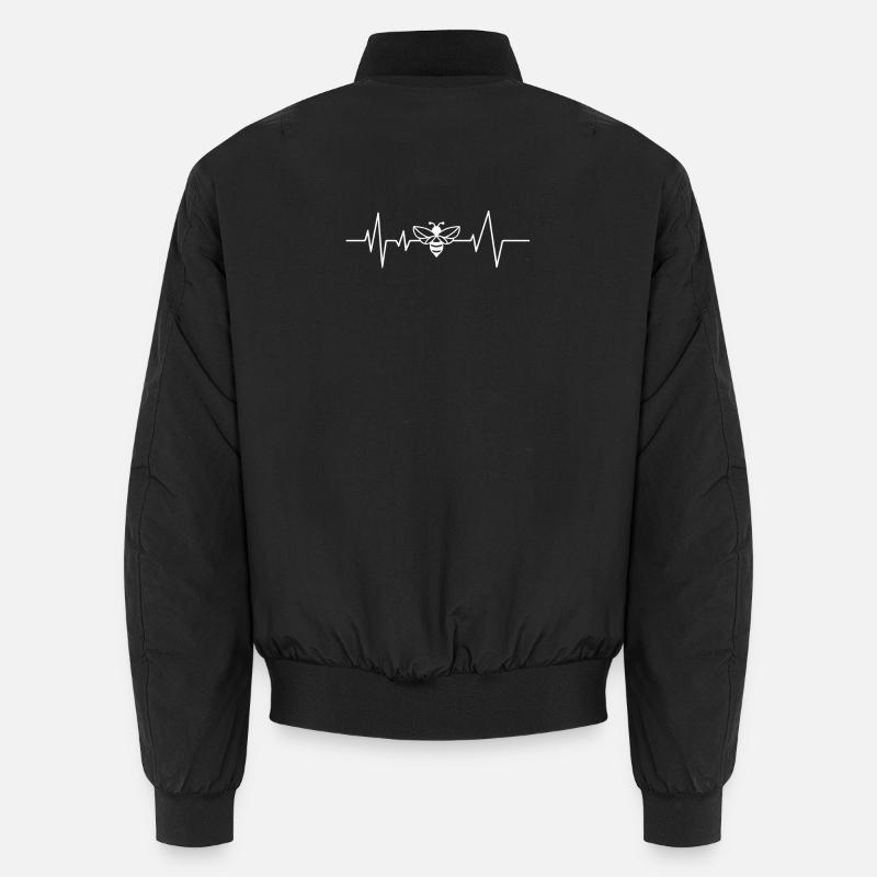Bienen Herzschlag Imker Unisex Bomberjacke