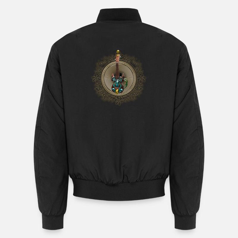 Fantasy Gitarre - Unisex Bomberjacke - Schwarz
