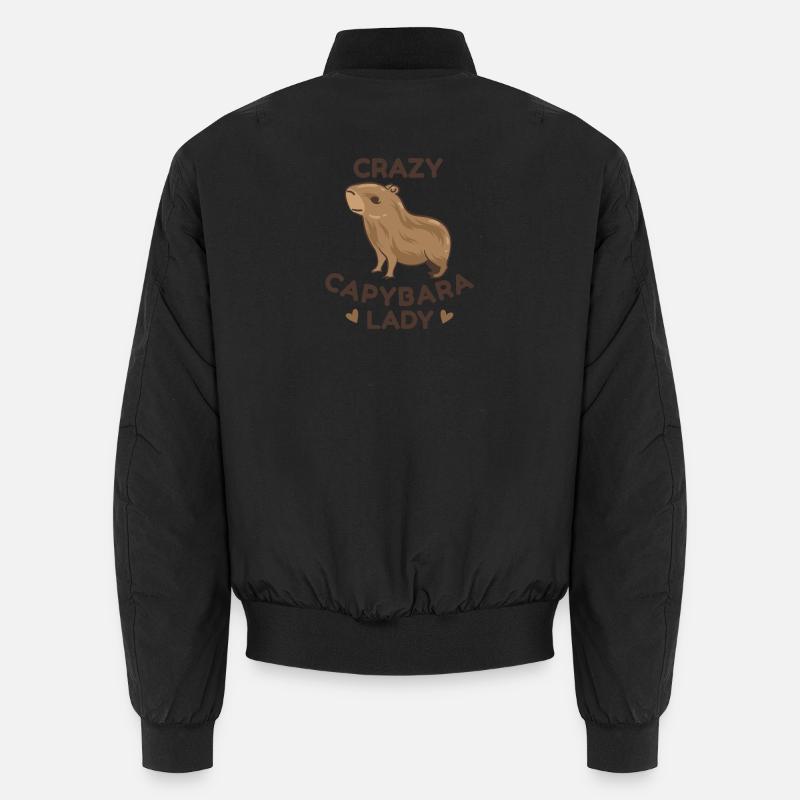 Capybara Zootier Design Unisex Bomberjacke