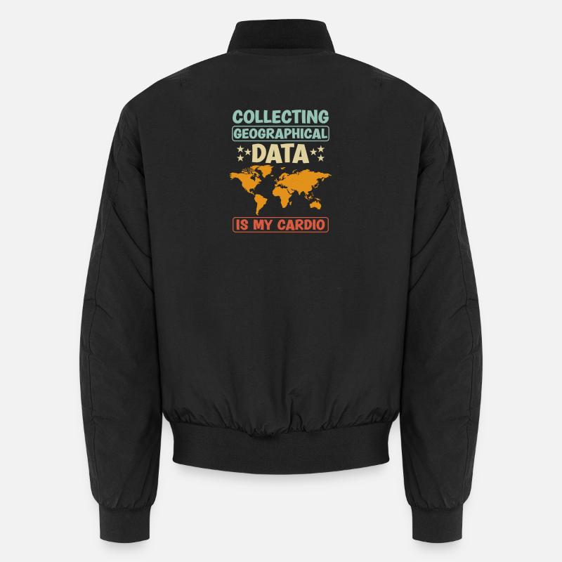 Kartografie Design Unisex Bomberjacke