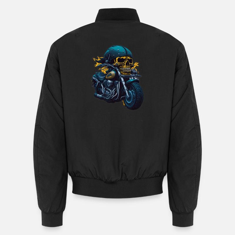 Crâne de motard Bomber unisexe