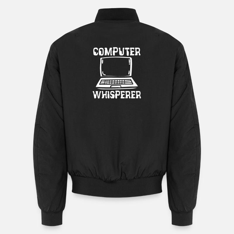 Computer whisperer - Unisex Bomberjacke - Schwarz