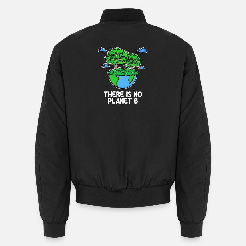 Mutter Erde Planet Statement Baum Naturschutz - Unisex Bomberjacke - Schwarz