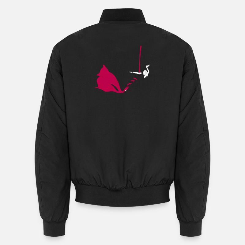 Magenta Silks Luftakrobatik - Unisex Bomberjacke - Schwarz