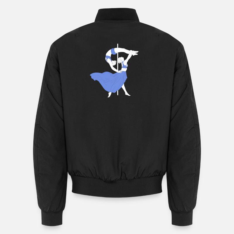 Pole Dance Blue Impression Bomber unisexe
