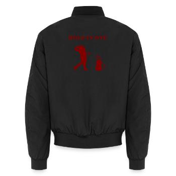 GOLFEUR HOLE IN ONE - Bomber unisexe - noir - Dos - AI Model Male 185 light (185cm)