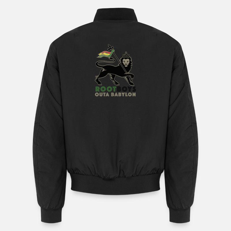 RootBoys outa Babylon - Bomber unisexe - noir