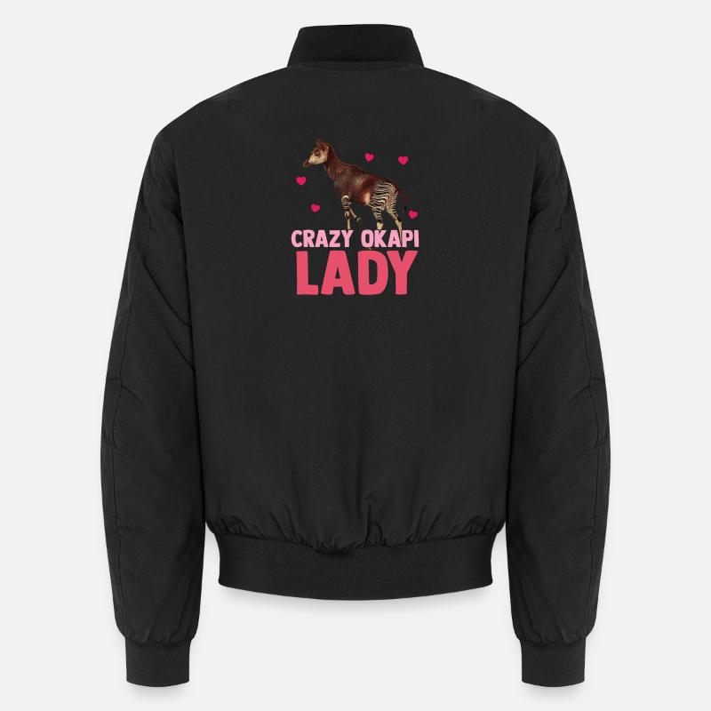 Im Herzen des Waldes Okapi Unisex Bomberjacke