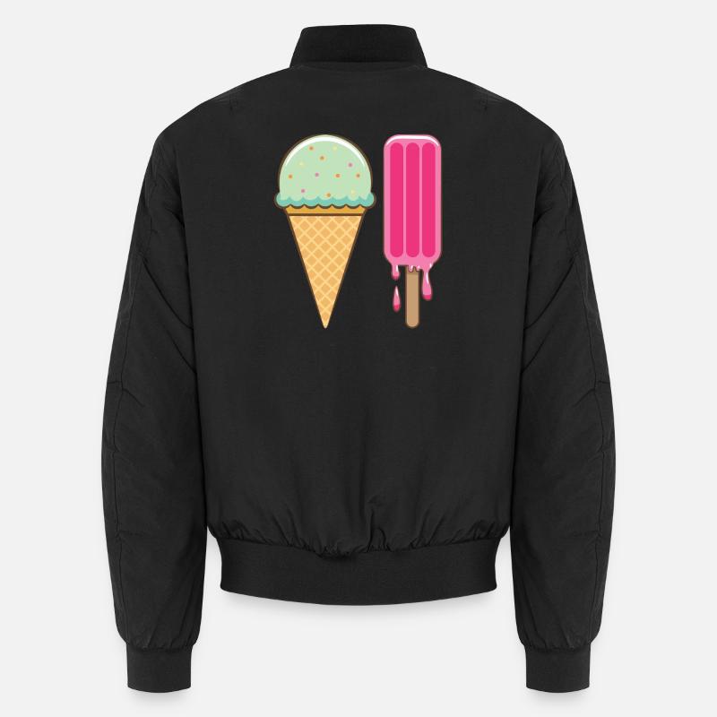 Ich mag Eis Unisex Bomberjacke