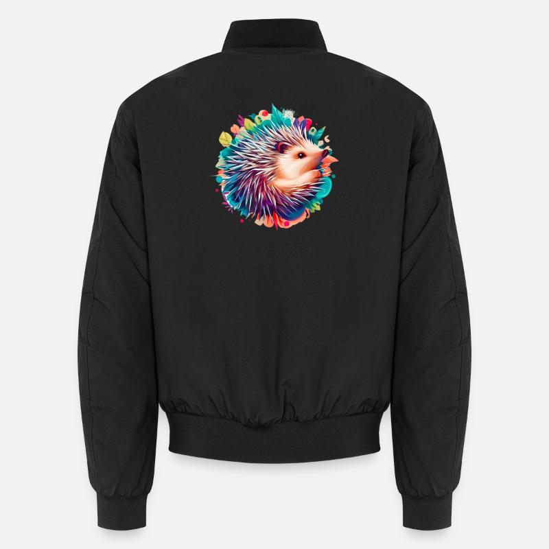 Igel - Unisex Bomberjacke - Schwarz