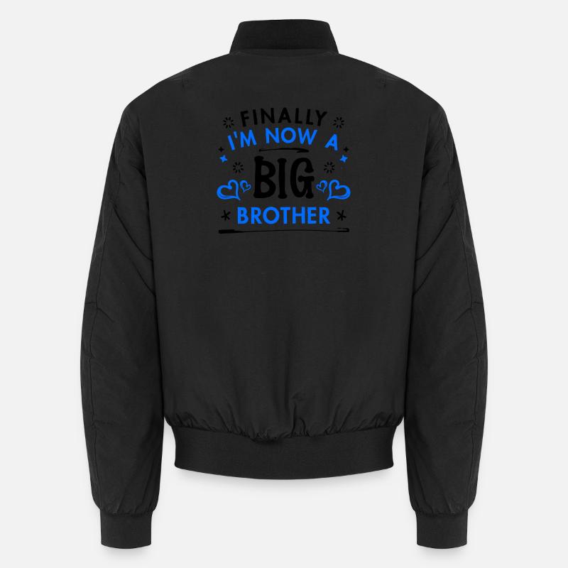 Herz Statement Stolzer Großer Bruder Bruderherz Unisex Bomberjacke