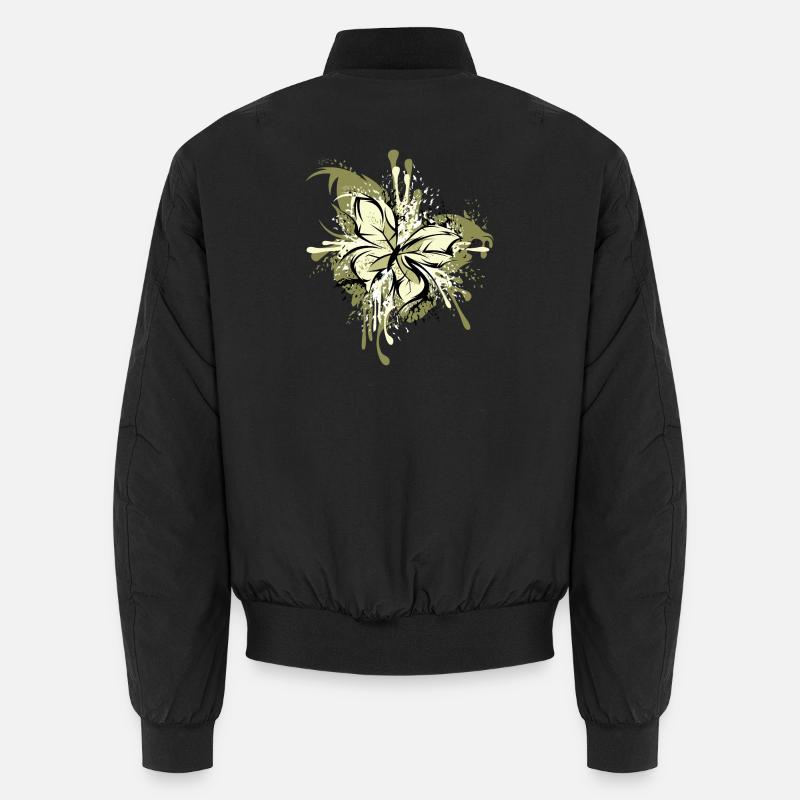 schmetterling abstrakt explosion Farben Grafik Unisex Bomberjacke