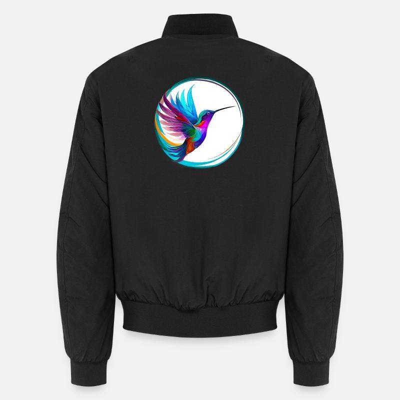 Hummingbird - Unisex Bomber Jacket - black