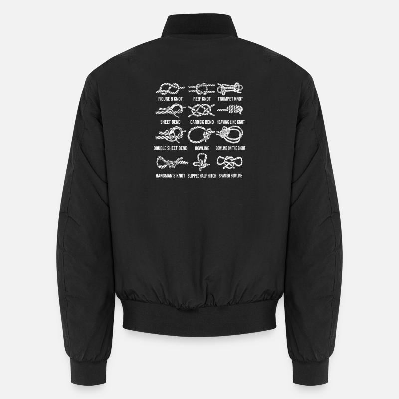 Sailing, sailboat, sailing knots, knotting Unisex Bomber Jacket