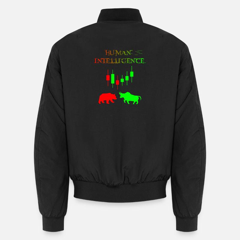 Human Intelligence Trading Shirt Bear and Bull Unisex Bomberjacke
