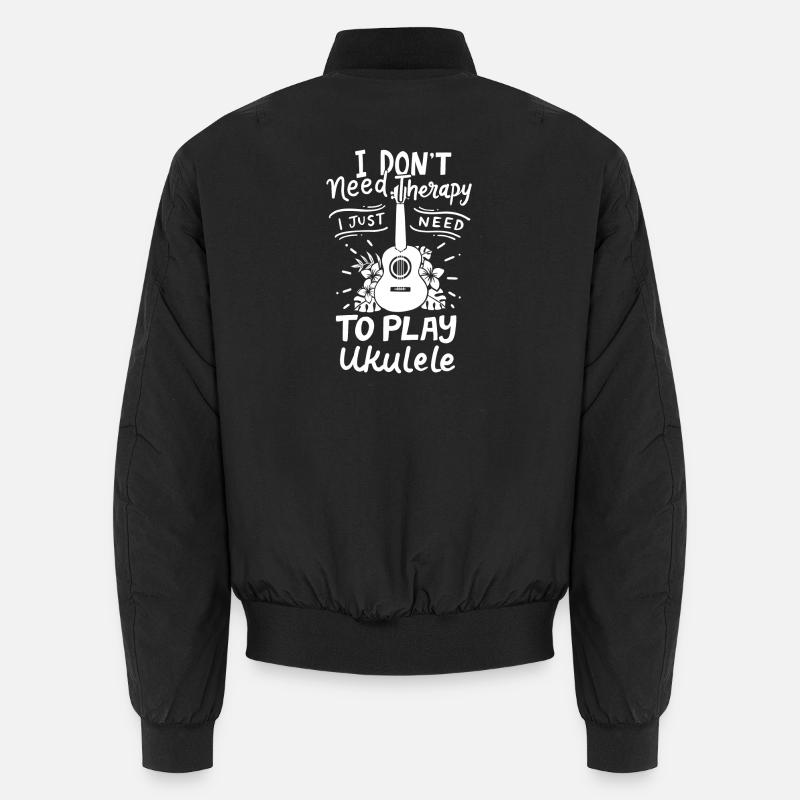 Ukulele Ukulele-Spieler Unisex Bomberjacke