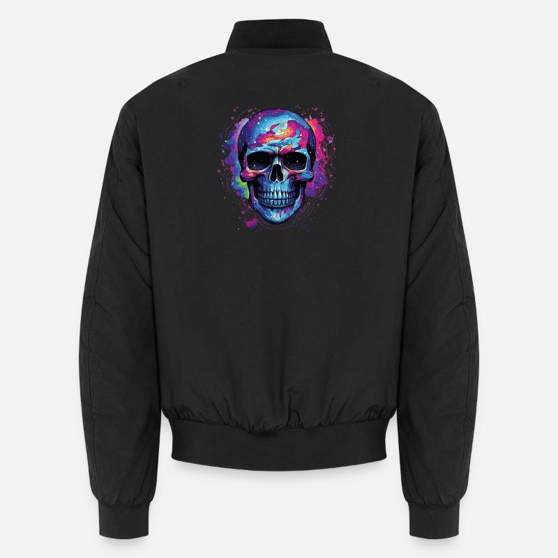 Psyche Schädel Nebula - Unisex Bomberjacke - Schwarz
