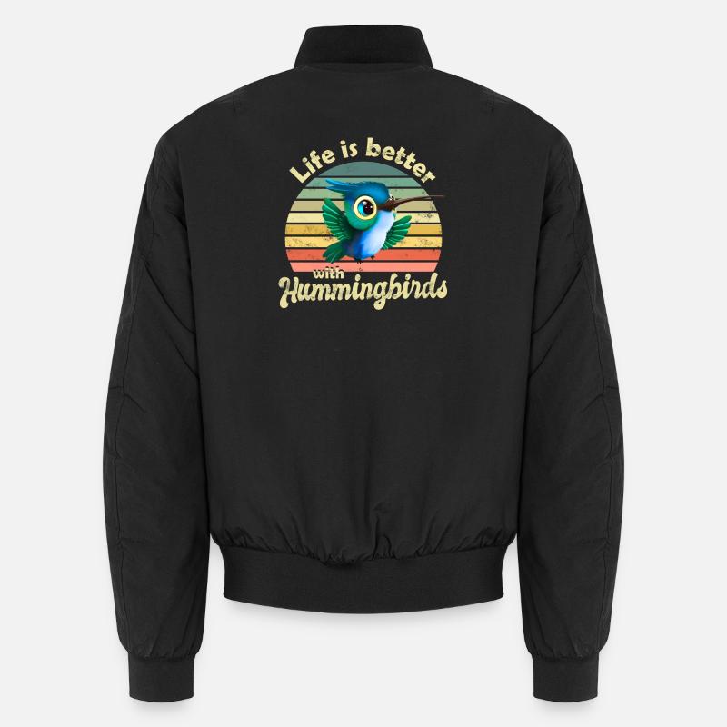 Colibri - Bomber unisexe - noir