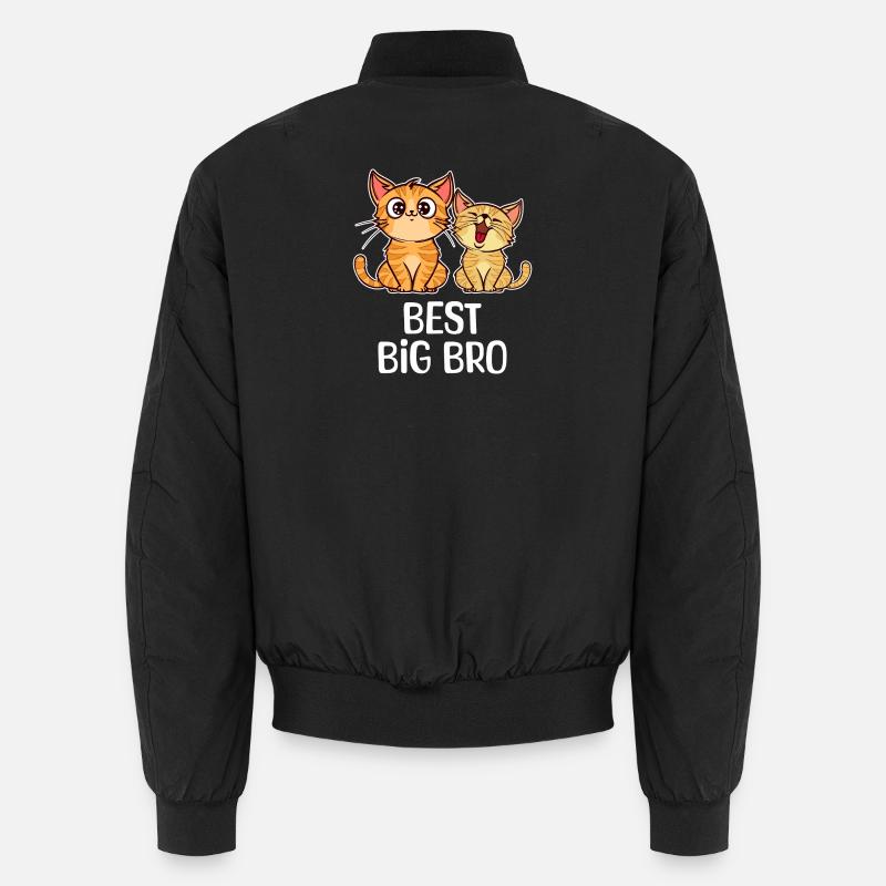 Cat Statement Bro Sibling Love Big Brother Unisex Bomber Jacket