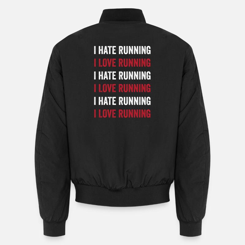 J’aime courir - Je déteste courir Bomber unisexe