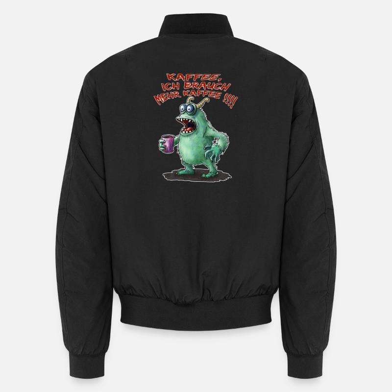 Kaffee, ich brauche mehr Kaffee !!!! Unisex Bomberjacke