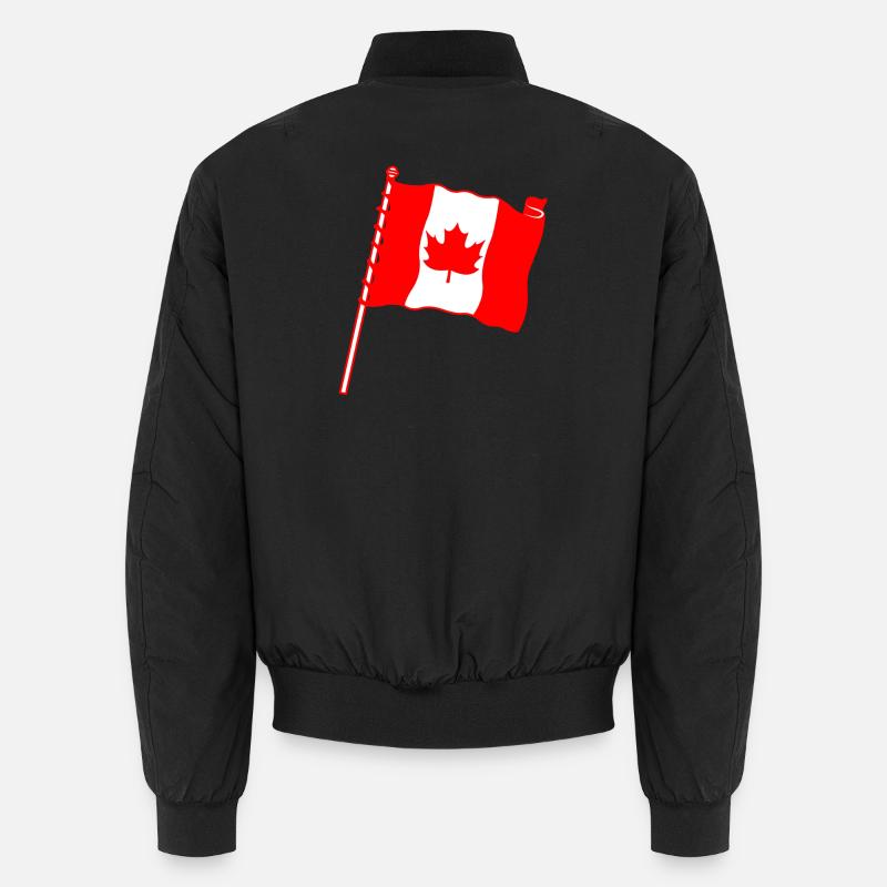 Flag: Canada maple leaf Unisex Bomber Jacket
