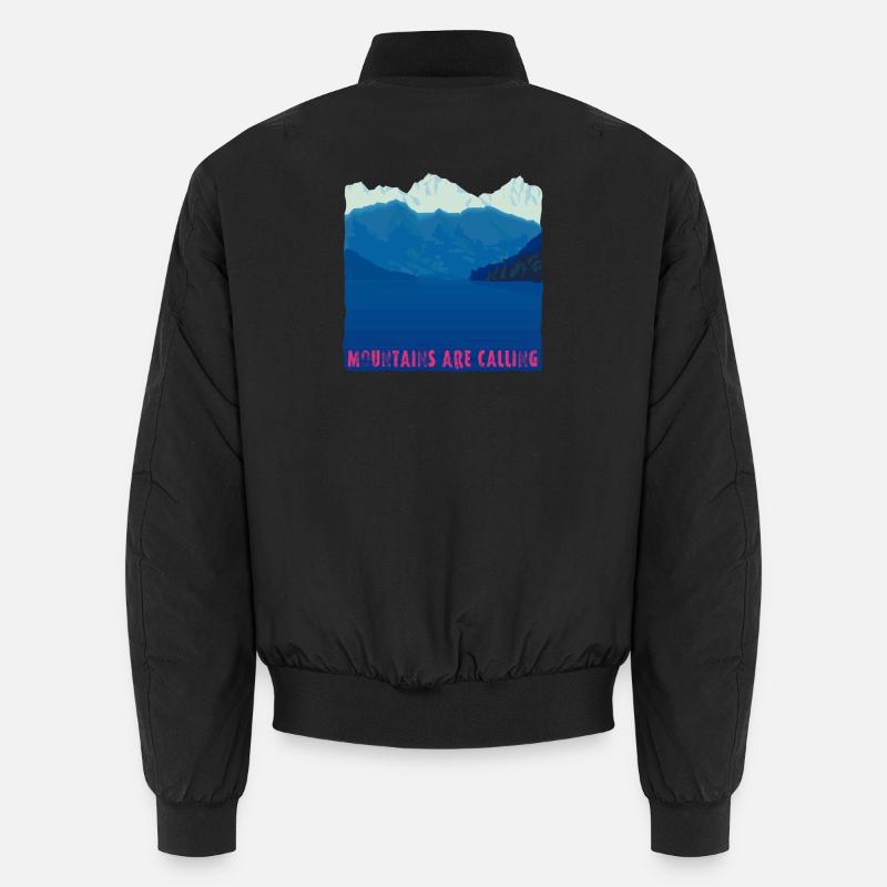 Mountains are Calling | Berge und See Unisex Bomberjacke