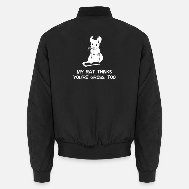 Mäuschen Statement Haustiere Schoßtier Tiere Unisex Bomberjacke