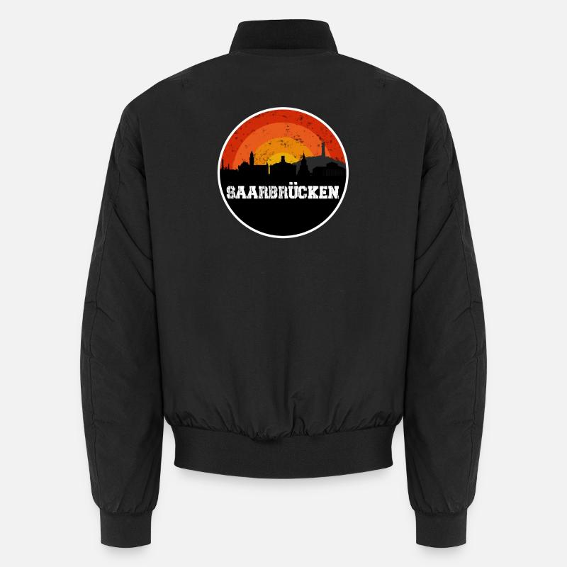 Saarbrücken Original Skyline - Unisex Bomber Jacket - black