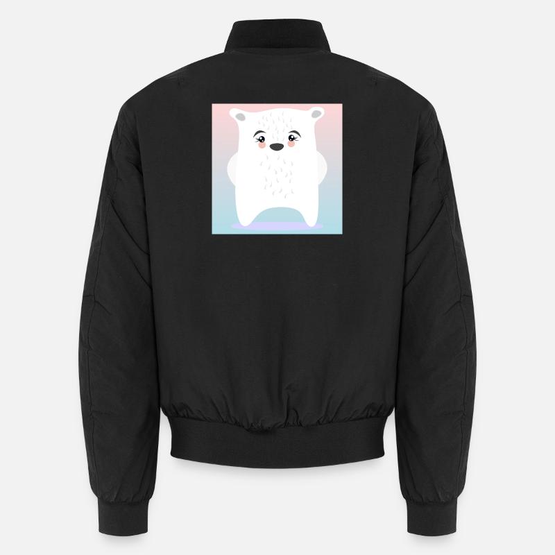 Niedlicher Eisbär WINTER TIERE Unisex Bomberjacke