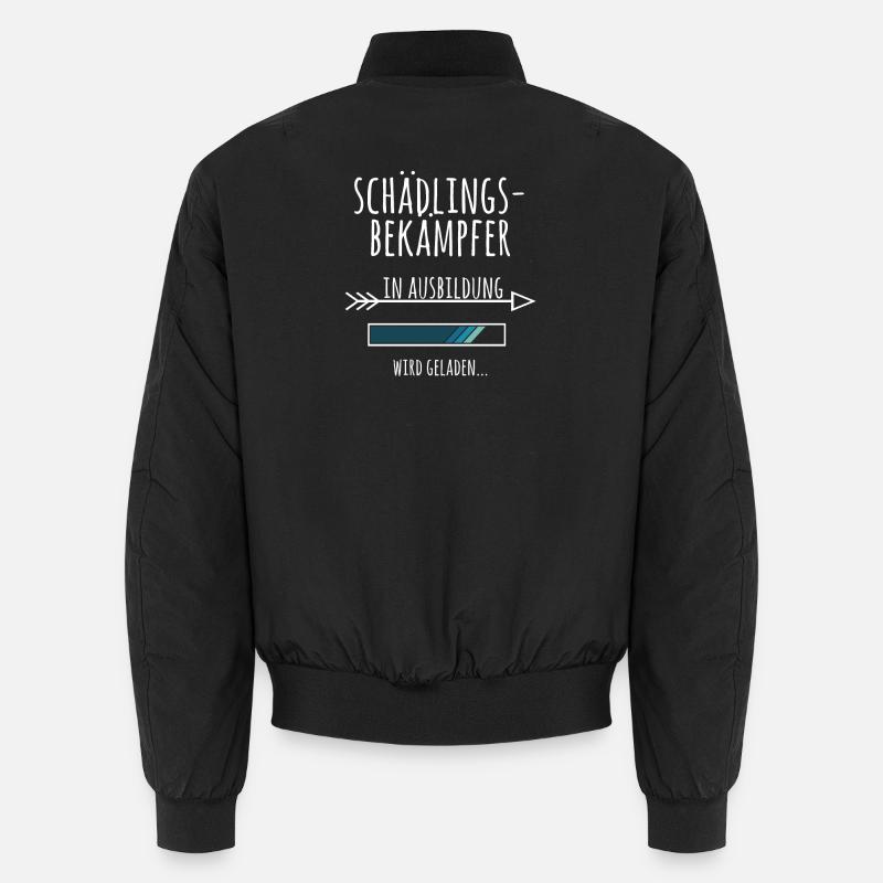 Schädlingsbekämpfer Ausbildung Geschenk Schädlinge - Unisex Bomberjacke - Schwarz