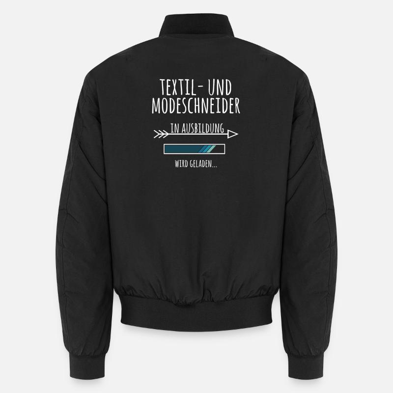 Textil und Modeschneider Ausbildung Beruf Geschenk - Unisex Bomberjacke - Schwarz