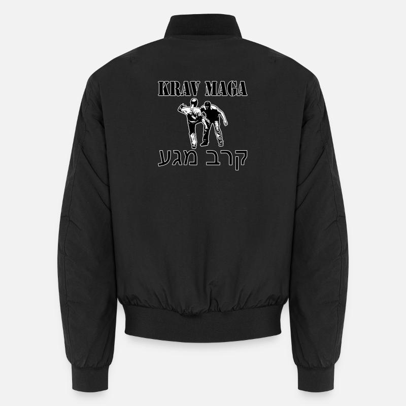 Krav Maga Tritt in den Schritt Unisex Bomberjacke