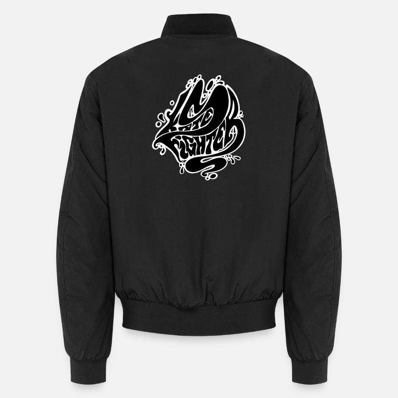 Skate Fighter - Unisex Bomber Jacket - black