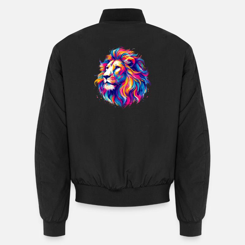 Löwe Unisex Bomberjacke