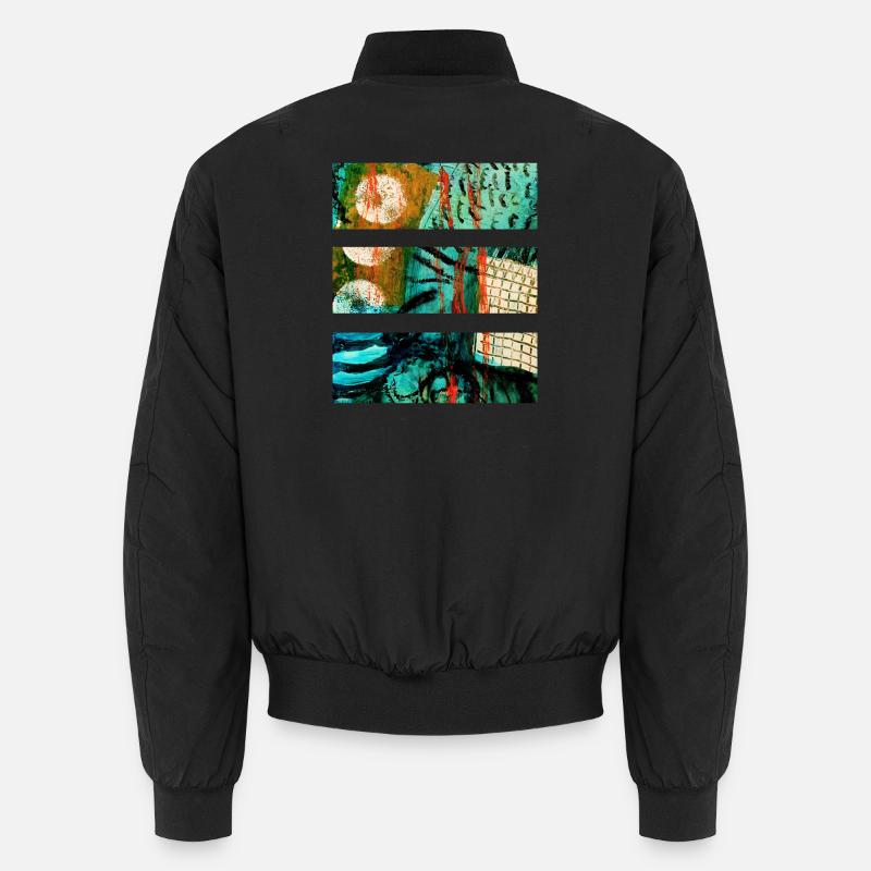 Paysage abstrait aux couleurs vives Bomber unisexe