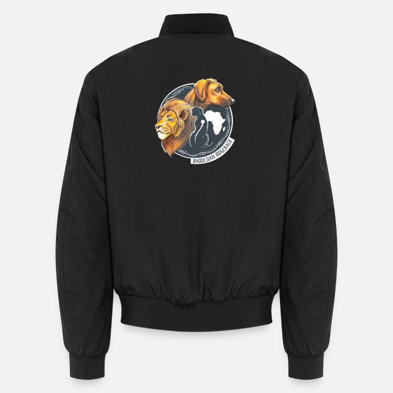 Rhodesian Ridgeback - Unisex Bomberjacke - Schwarz