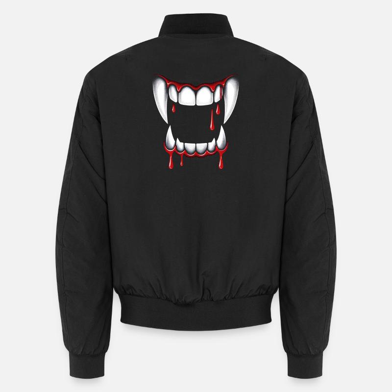 Vampire Fangs Unisex Bomber Jacket